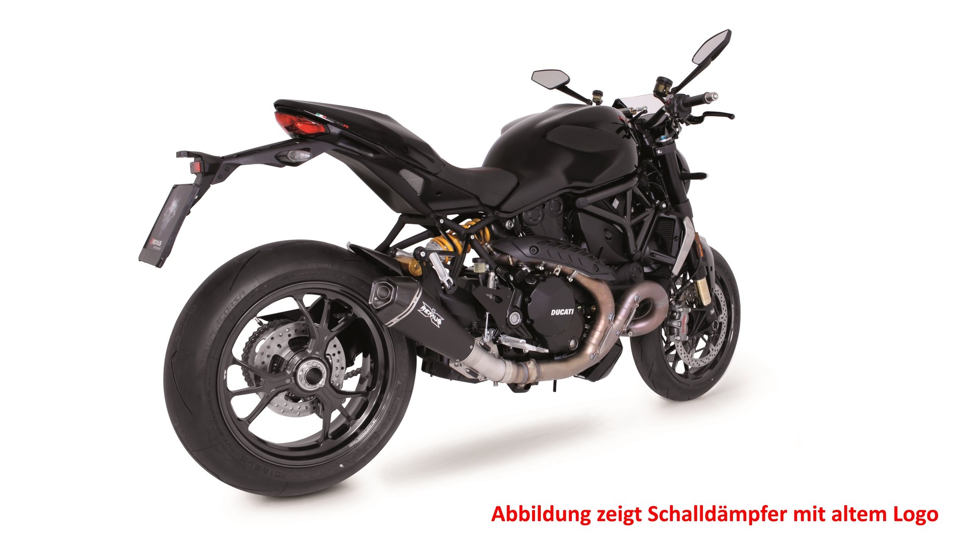 REMUS HYPERCONE Schalldämpfer Edelstahl schwarz Ducati Monster 1200 R 2016-2020, EG BE